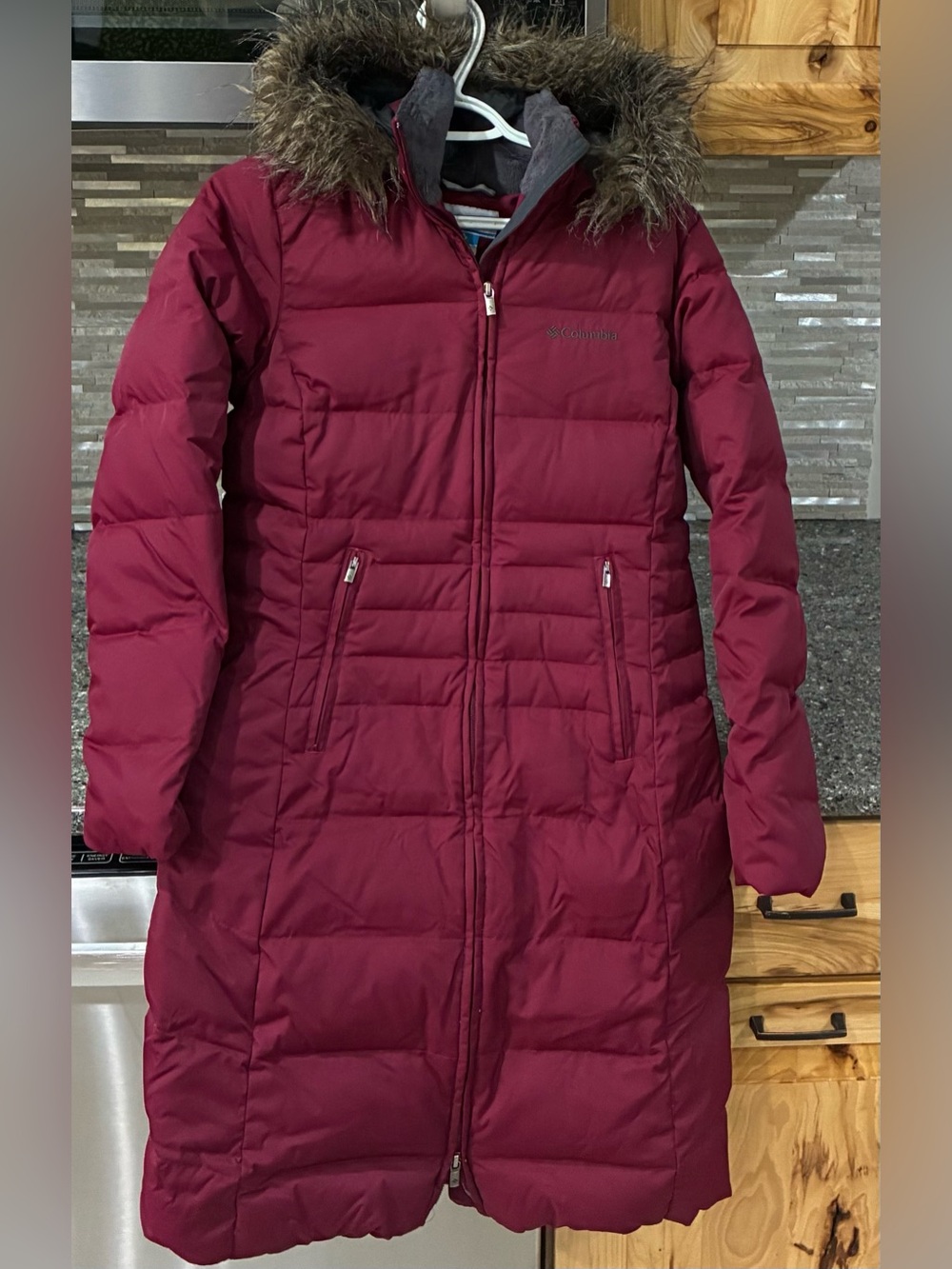 Womens COLUMBIA Down Winter Parka Coat, sz Small